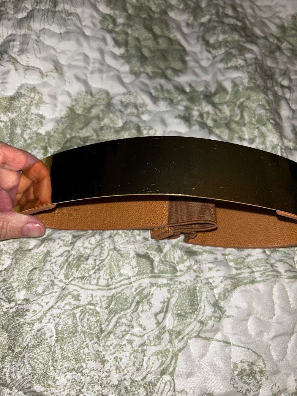 Preloved Marciano leather and metal belt